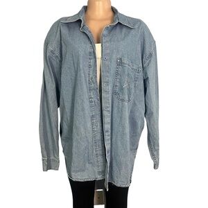 Mirage Vintage Denim Dolphins Jacket Bedazzled